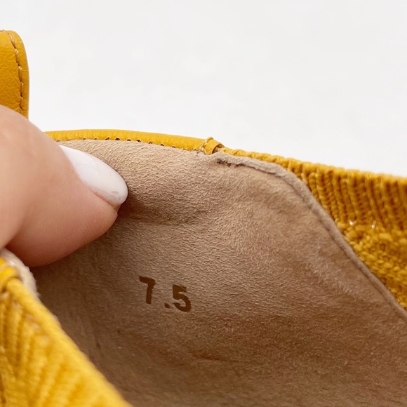 Everlane Womens The Day Glove in ReKnit Mustard Yellow Flats Size 7.5 Balletcore - Picture 12 of 12